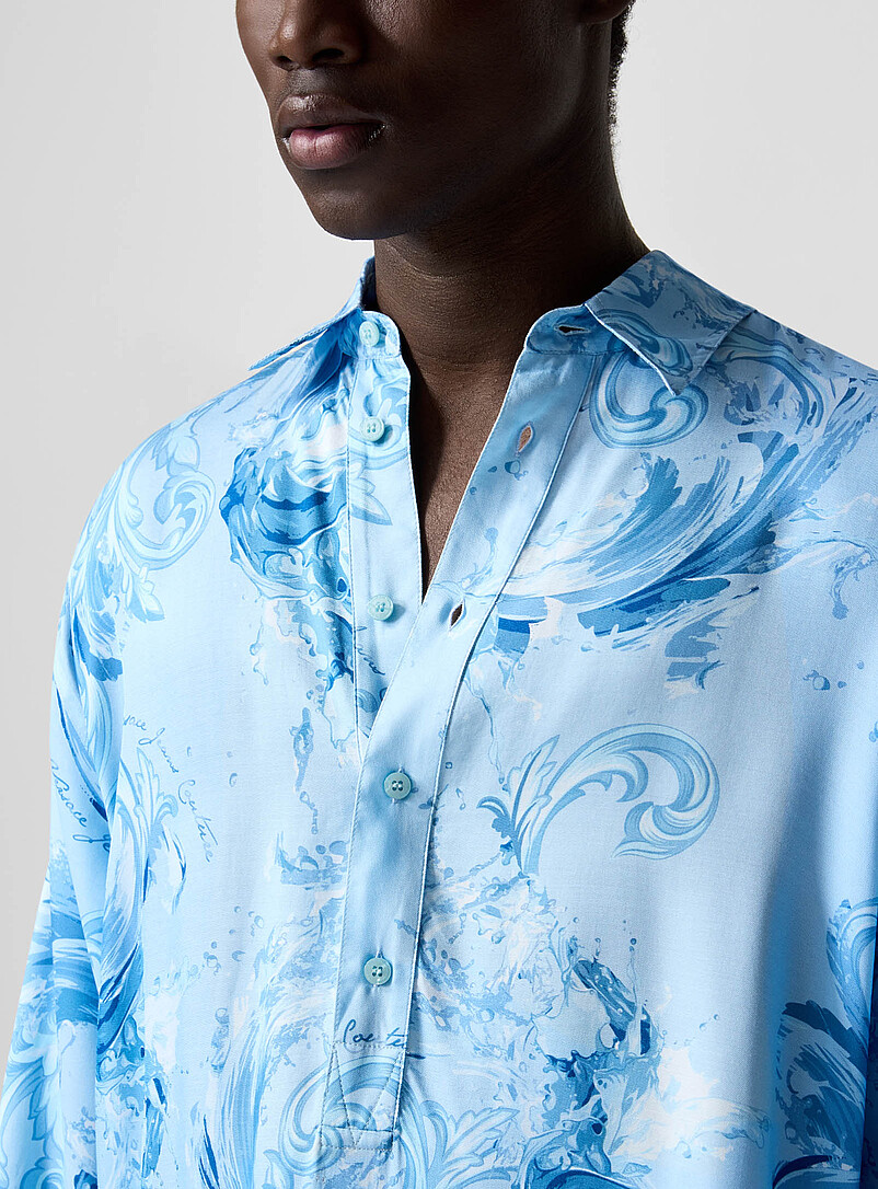 Baroque wave satiny shirt product image 2