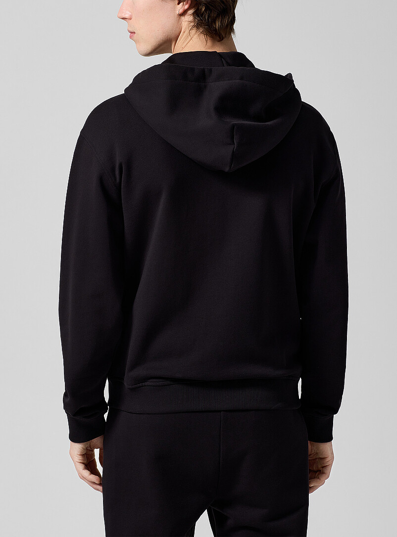 Golden patch zipped hoodie product image 3