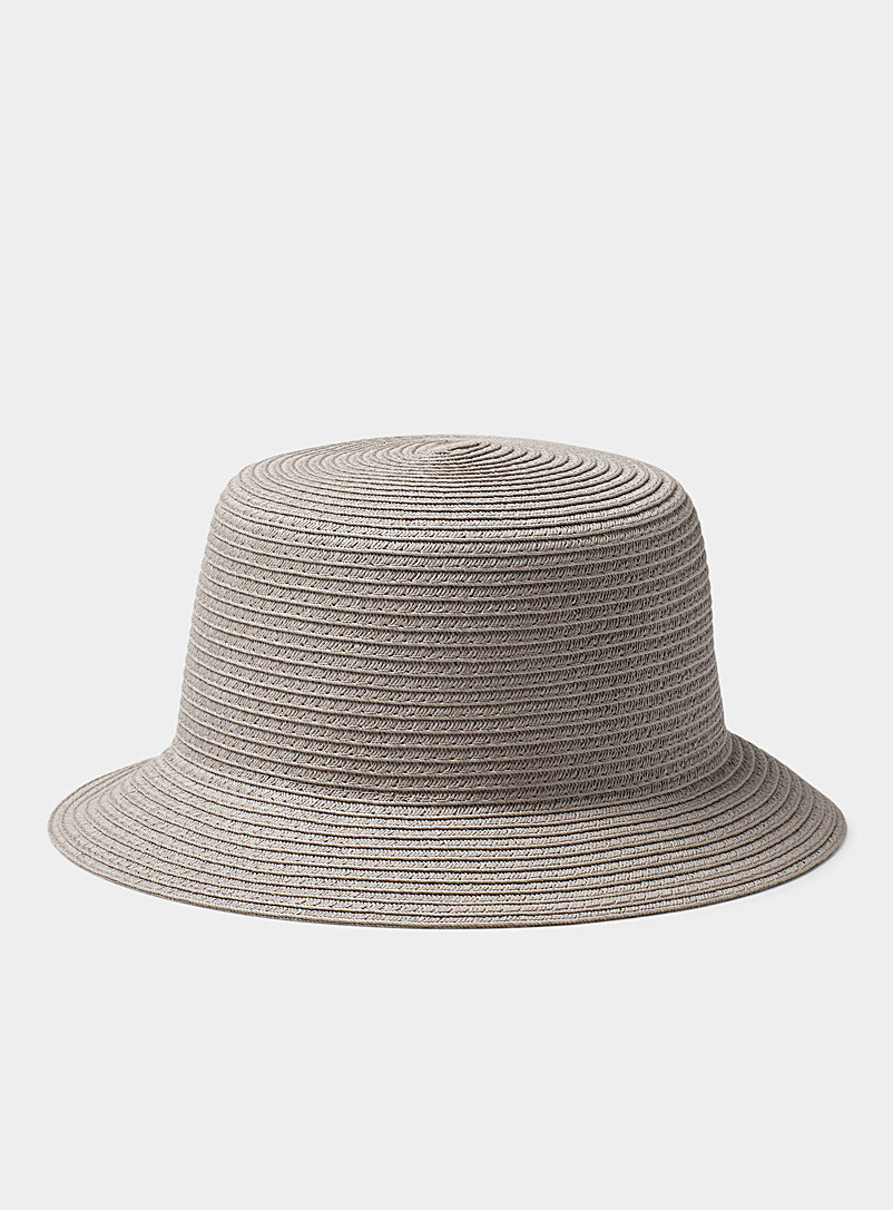 Monochrome straw bucket hat | Canadian 