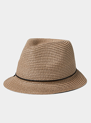 Le trilby paille color&eacute;e