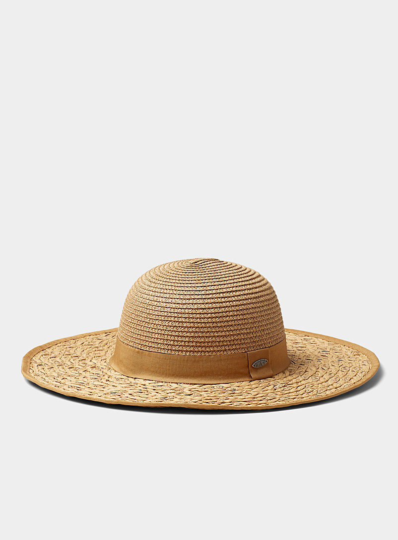 Canadian Hat Honey Multi-texture straw hat for women