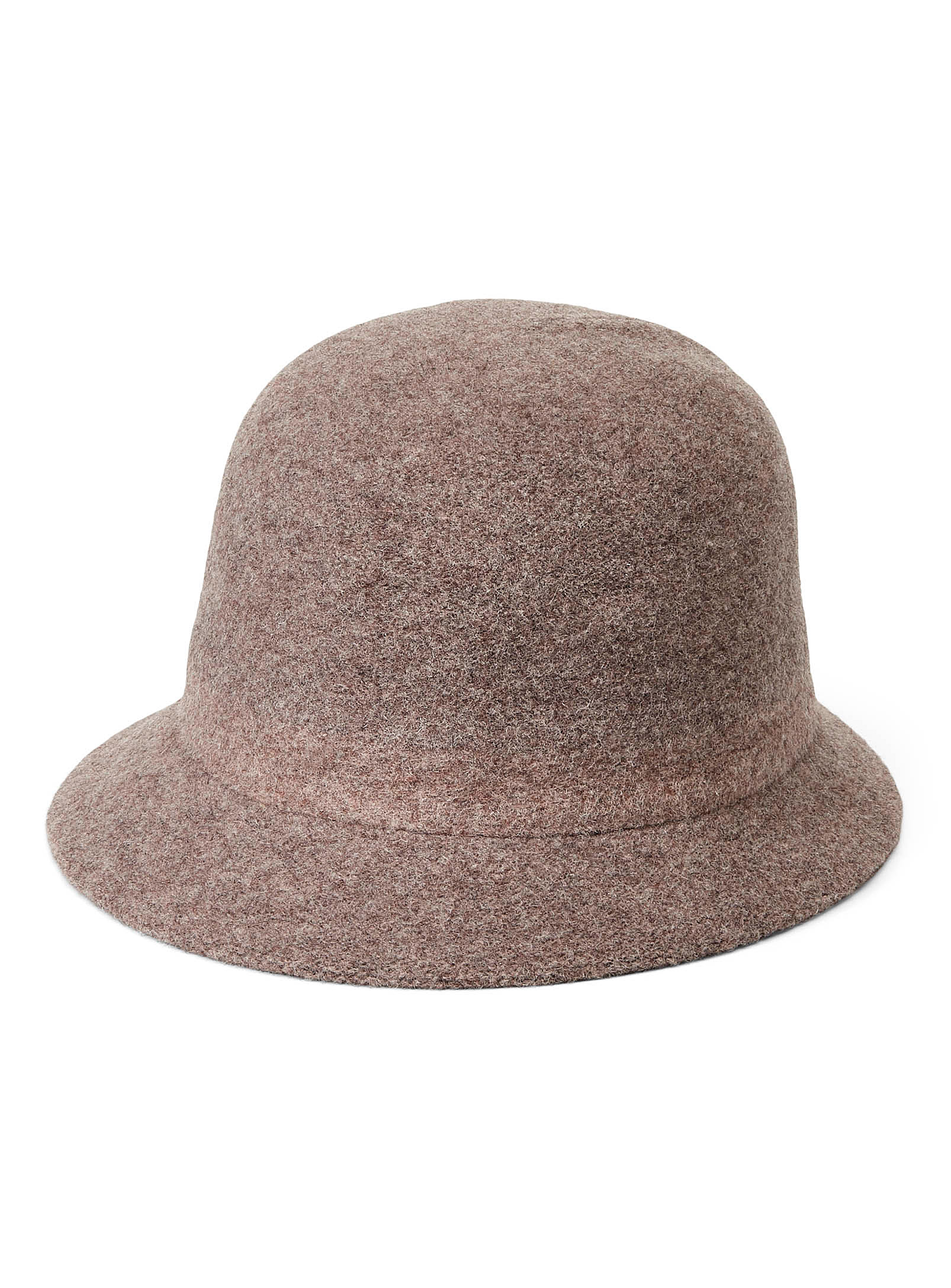 Canadian Hat Minimalist Cloche In Cream Beige