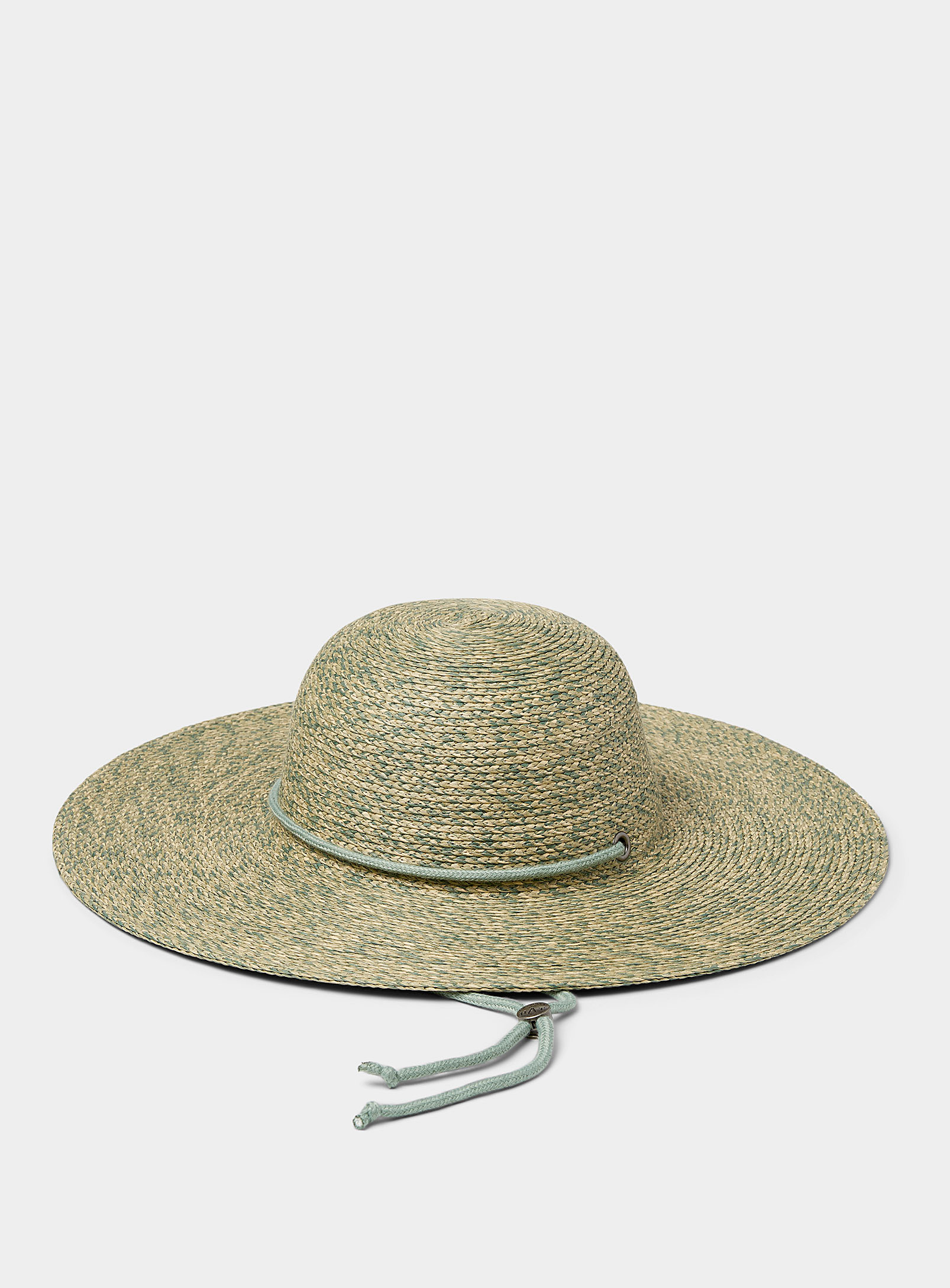 Canadian Hat Oianna Coloured Straw Wide-brimmed Hat In Green
