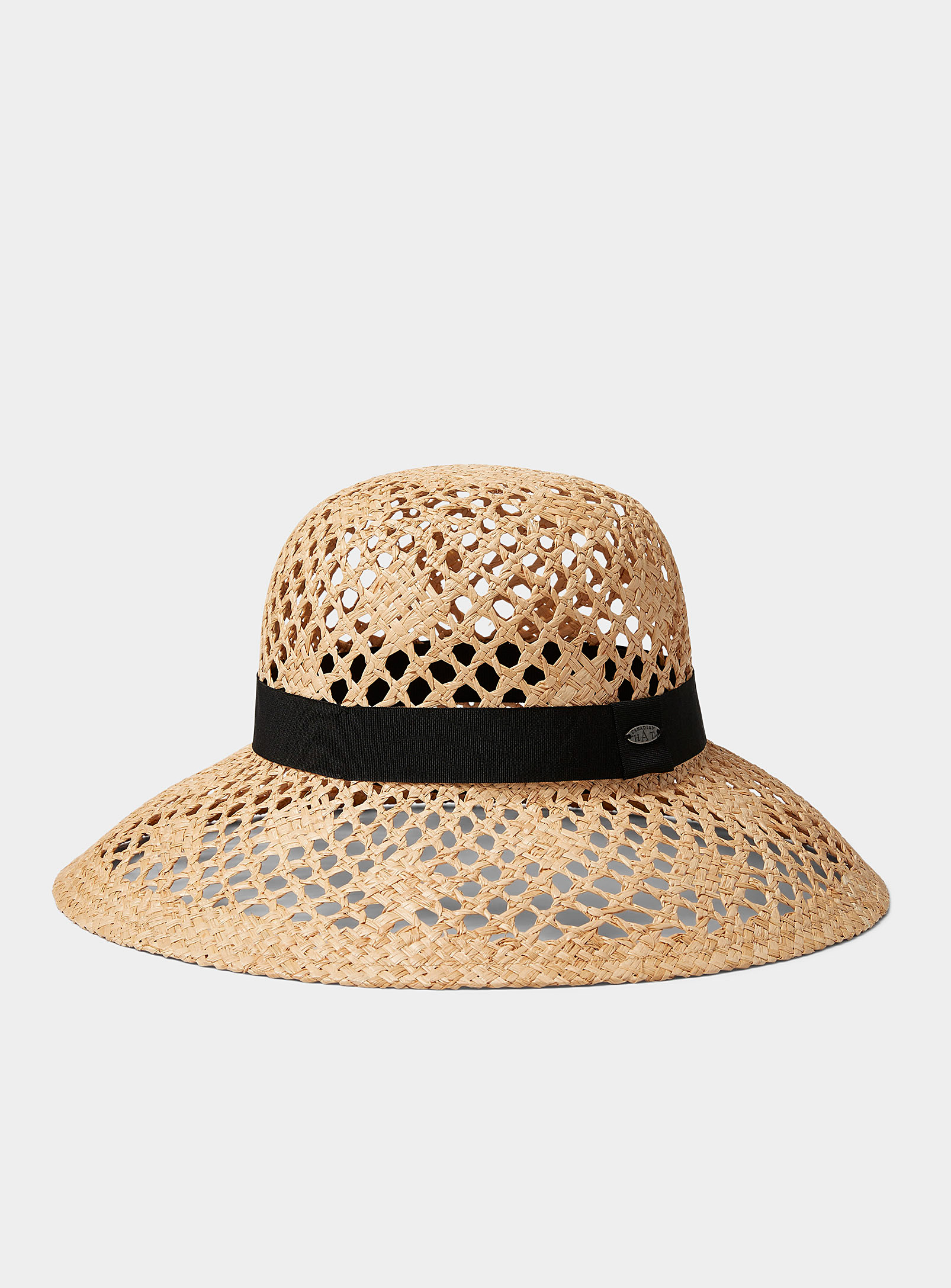 Canadian Hat - Chapeau La cloche raphia ajourée Coralia