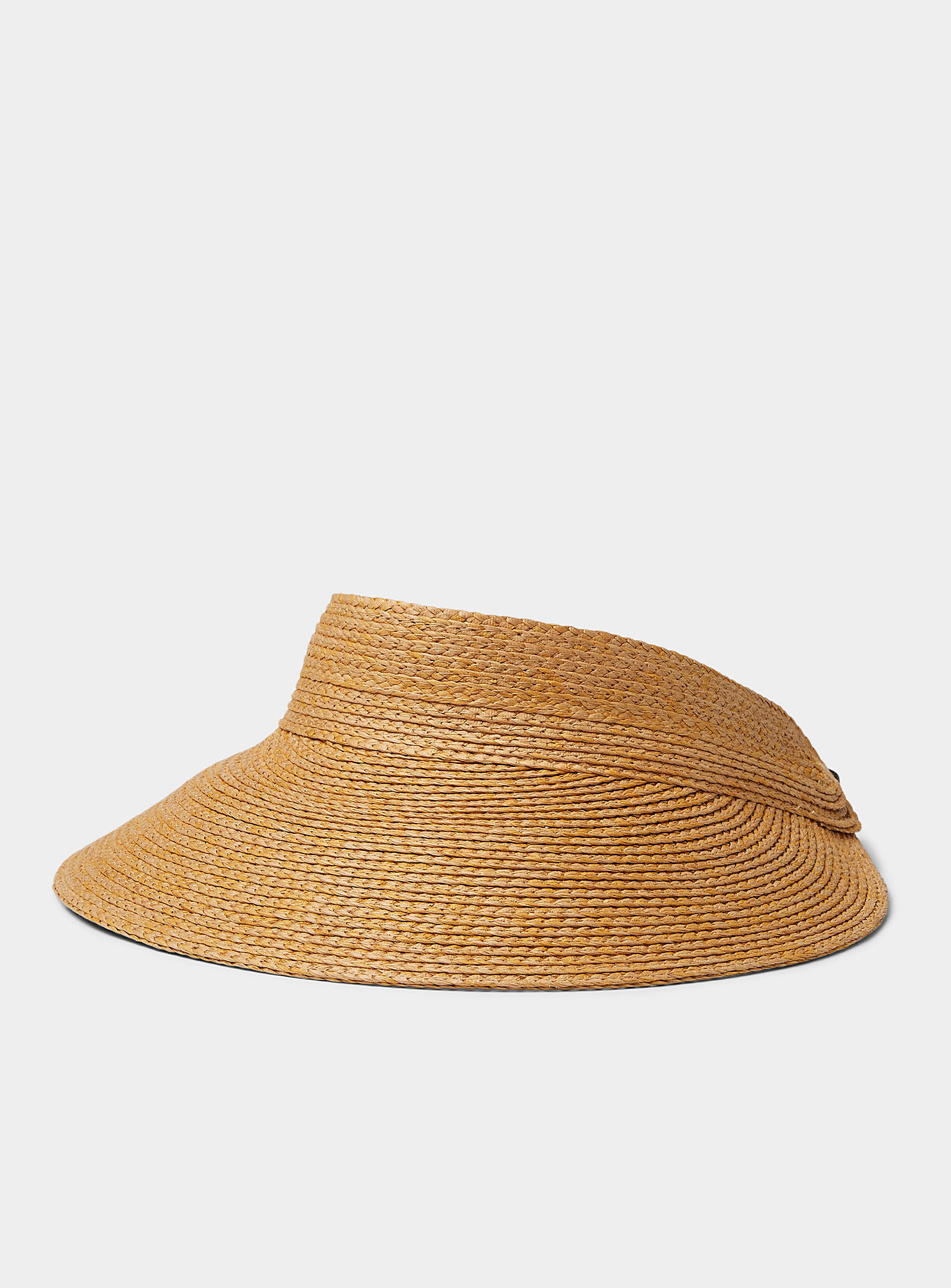 Canadian Hat Wide Straw Visor In Neutral