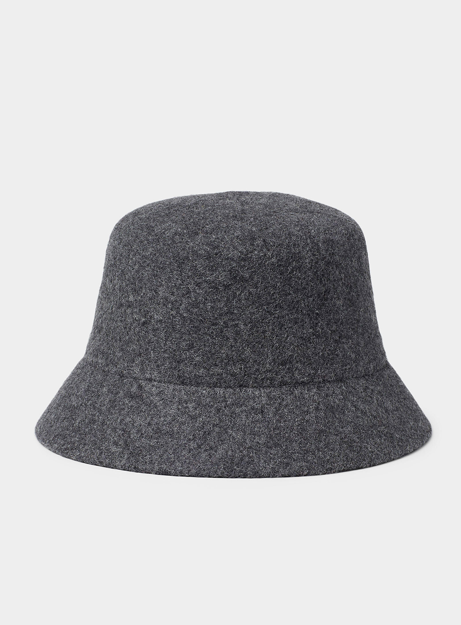 Canadian Hat Felt Bucket Hat In Grey