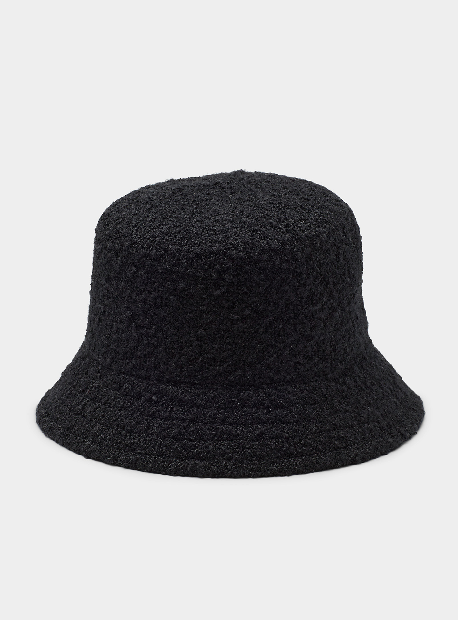Canadian Hat - Women's Black bouclé cloche