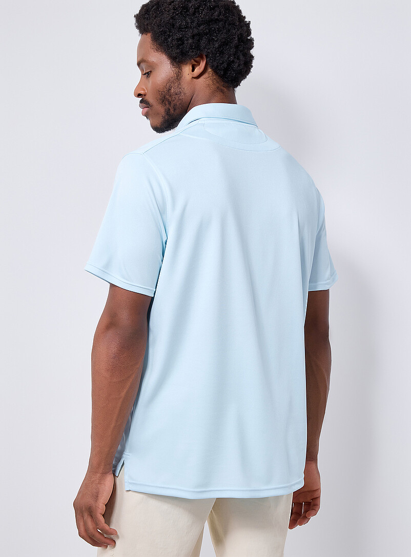Oakley: Le polo de golf Icon TN Protect Bleu marine - Bleu nuit pour homme