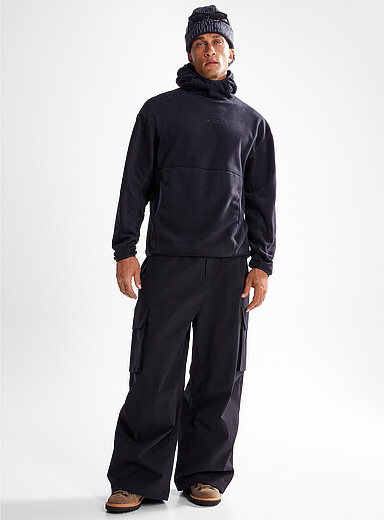 Oakley Black Slush polar fleece hoodie for men
