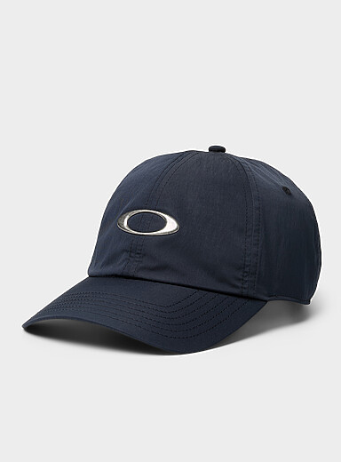 Worn-look logo canvas cap