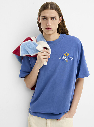 Crest embroidery oversized T-shirt <b>Puma x Represent Collection</b>