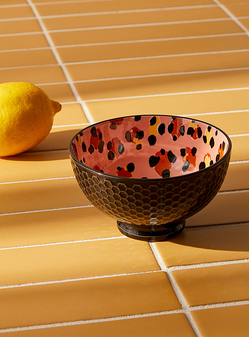 Danica Black Small speckled ceramic bowl
