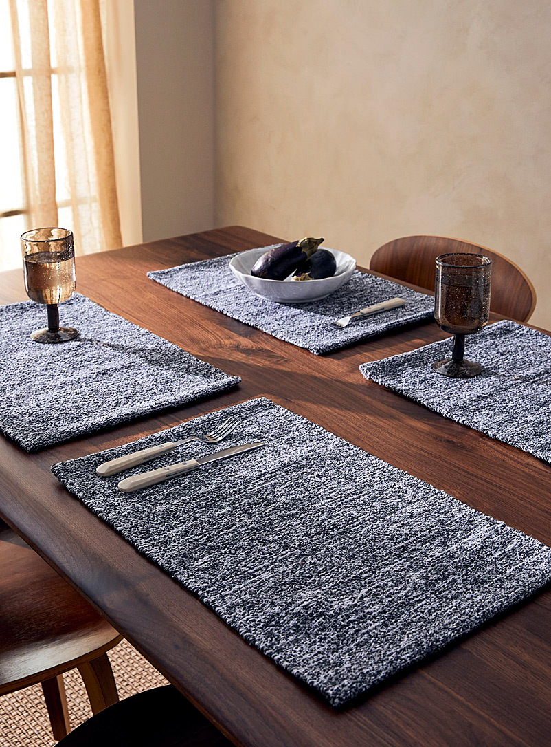Danica Grey Heathered placemats Set of 4