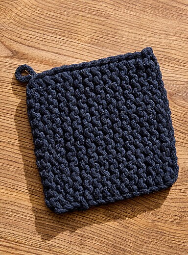 Danica: Le sous-plat crochet monochrome 21 x 21 cm Vert
