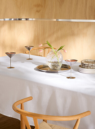 Danica: La nappe blanche unie Spectrum Blanc