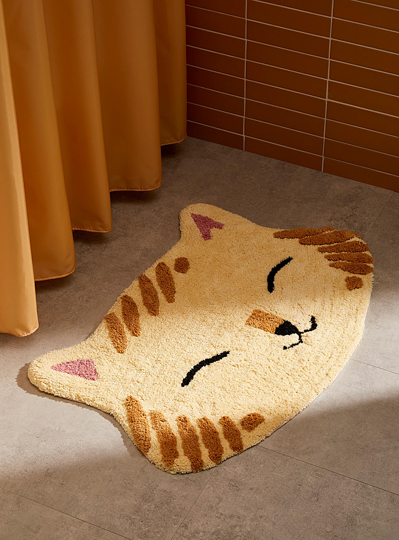 Danica Sand Adorable kitten bath mat 51 x 76 cm