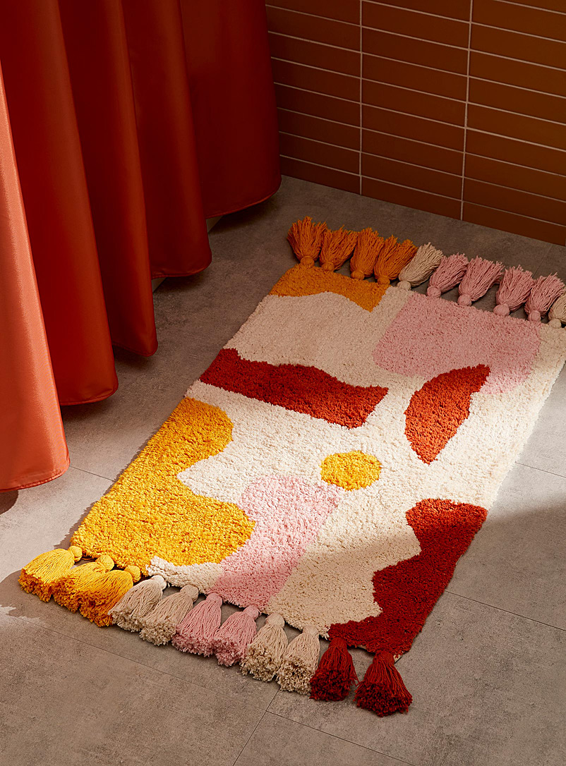 Danica: Le tapis de bain gribouillis 51 x 76 cm Assorti