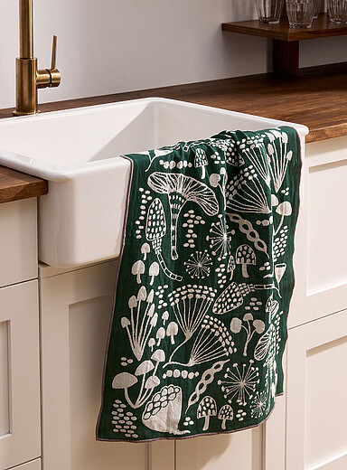 Underbrush double-weaved tea towel