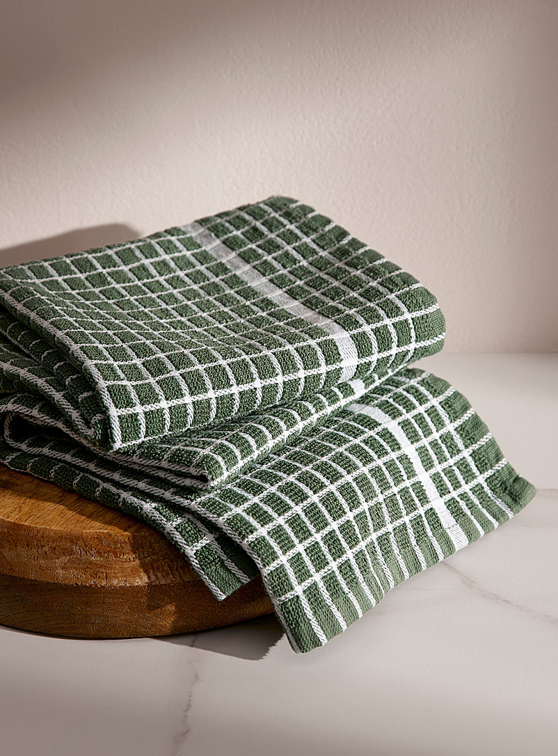 Danica Green Window tiles tea towels Set of 2
