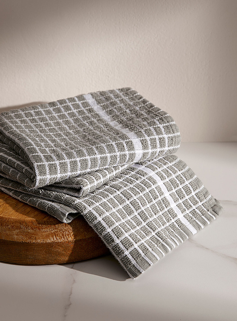 Danica Grey Window tiles tea towels Set of 2
