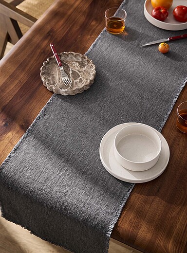 Touch of linen rustic table runner See available sizes