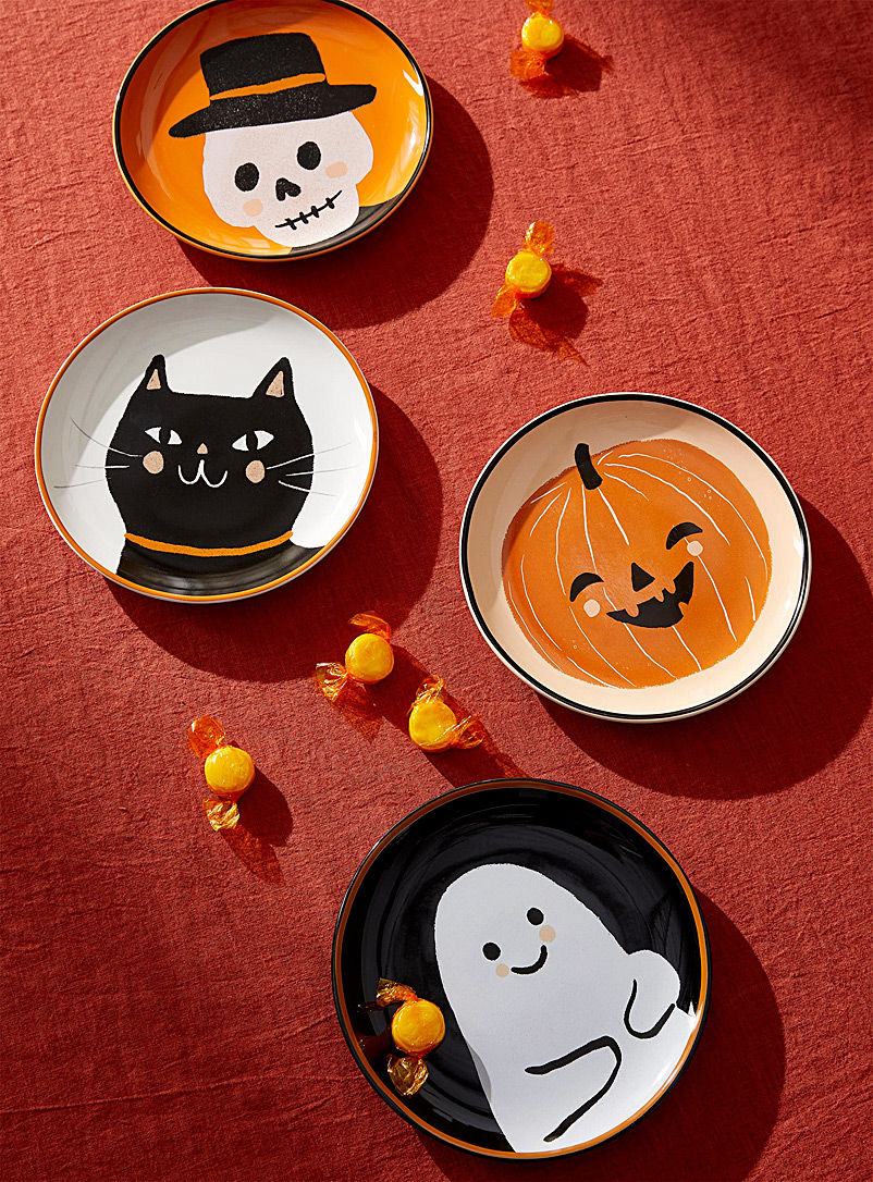 Danica Assorted Cute characters small plates Set of 4
