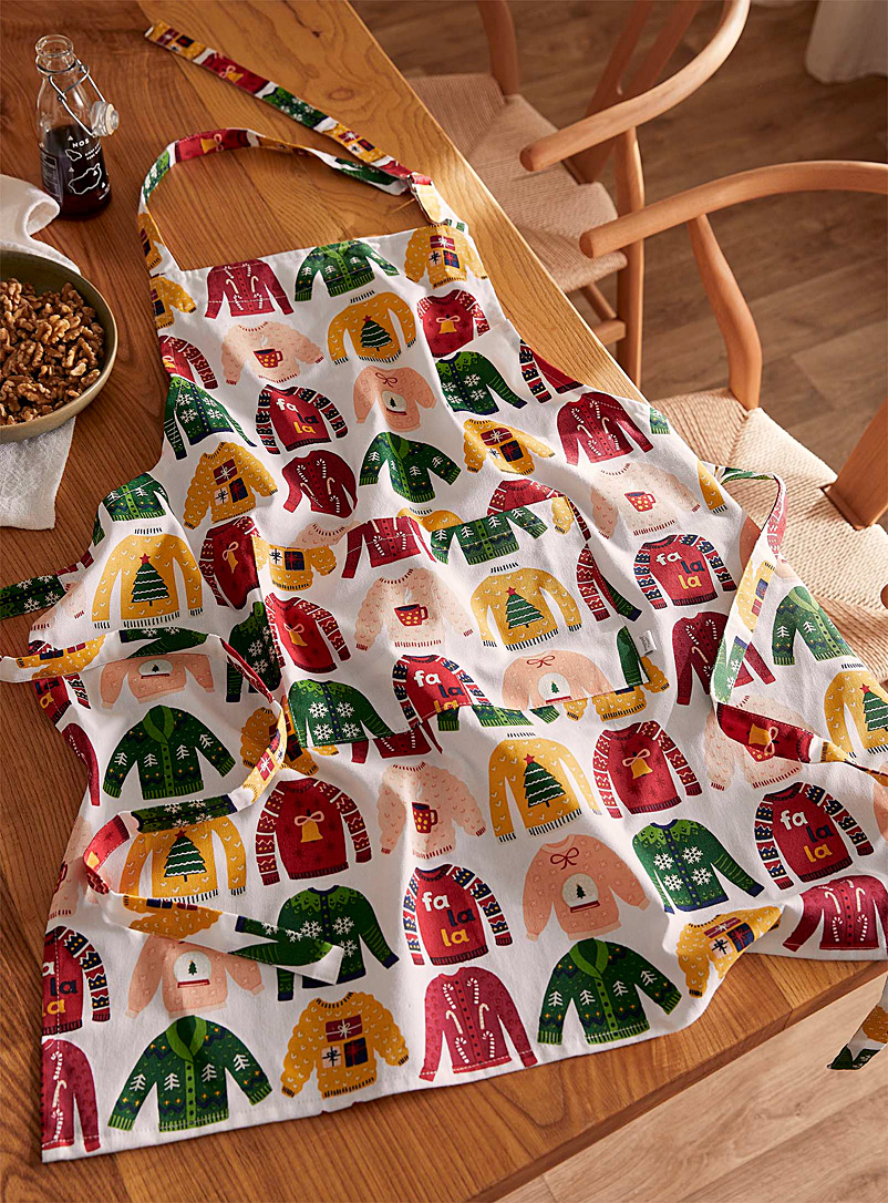 Danica Assorted Holiday sweaters apron