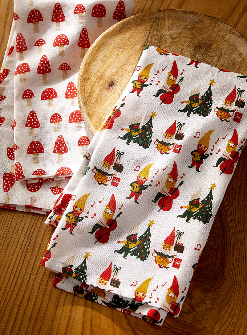 Danica Assorted Happy gnomes tea towels Set of 2