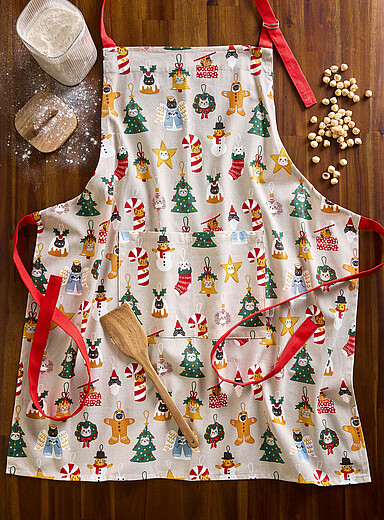 Cat ornaments apron <b>Christmas Collection</b>
