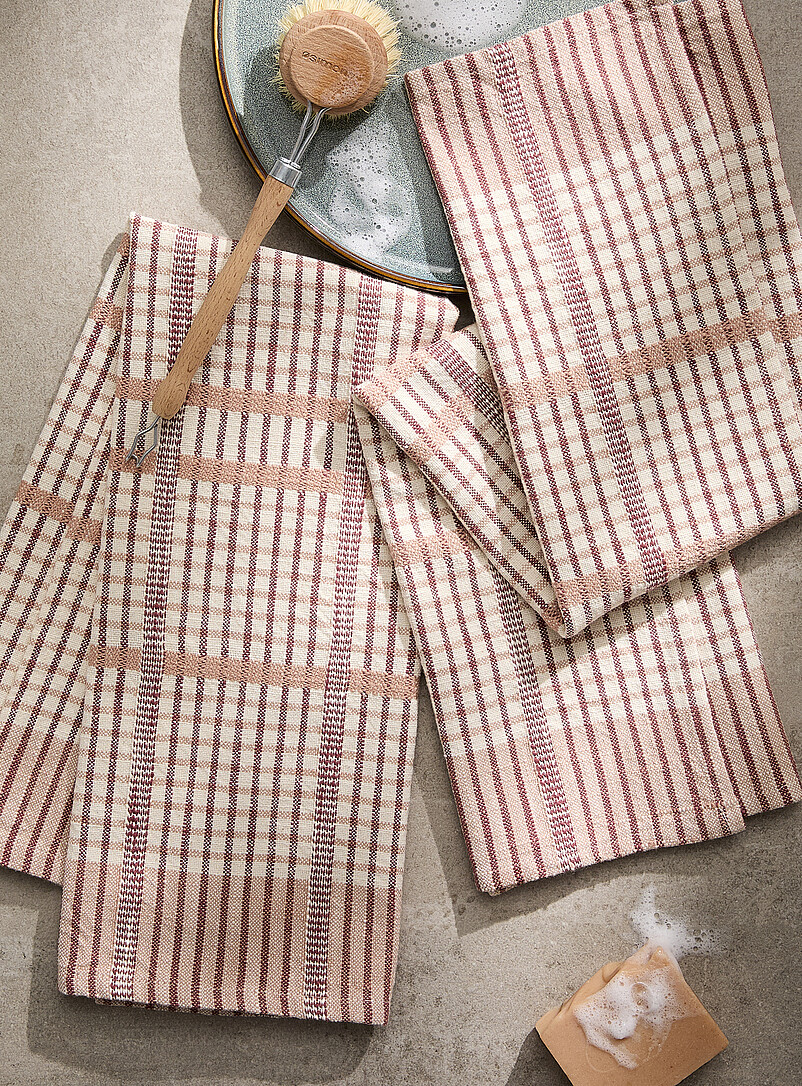 Sophisticated Plaid Tea Towels Set Of 2