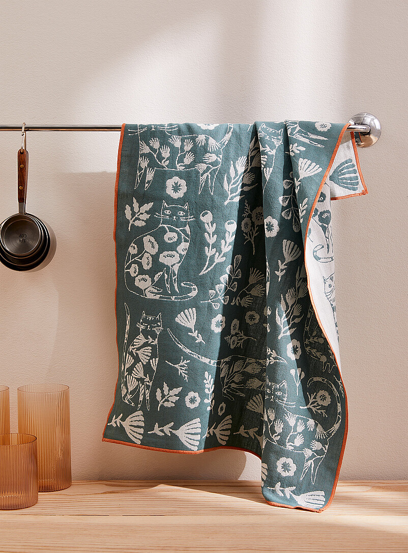 Retro Nature Jacquard Tea Towel