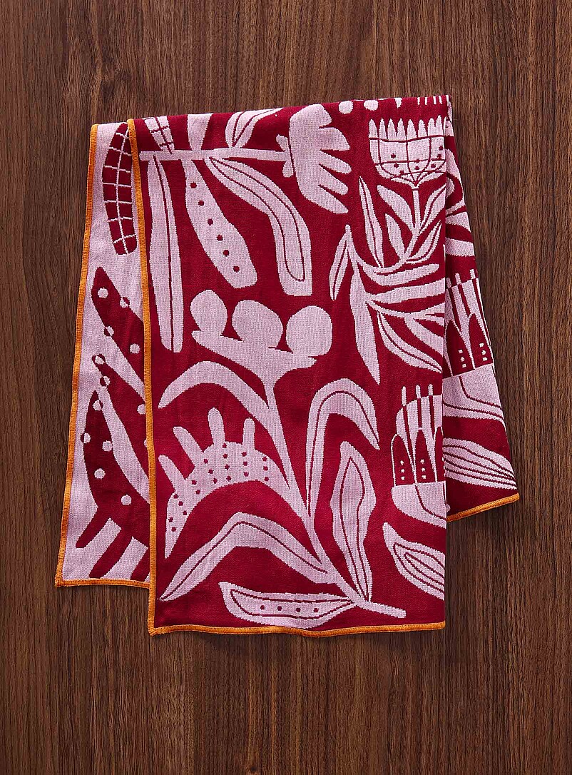 Retro Nature Jacquard Tea Towel