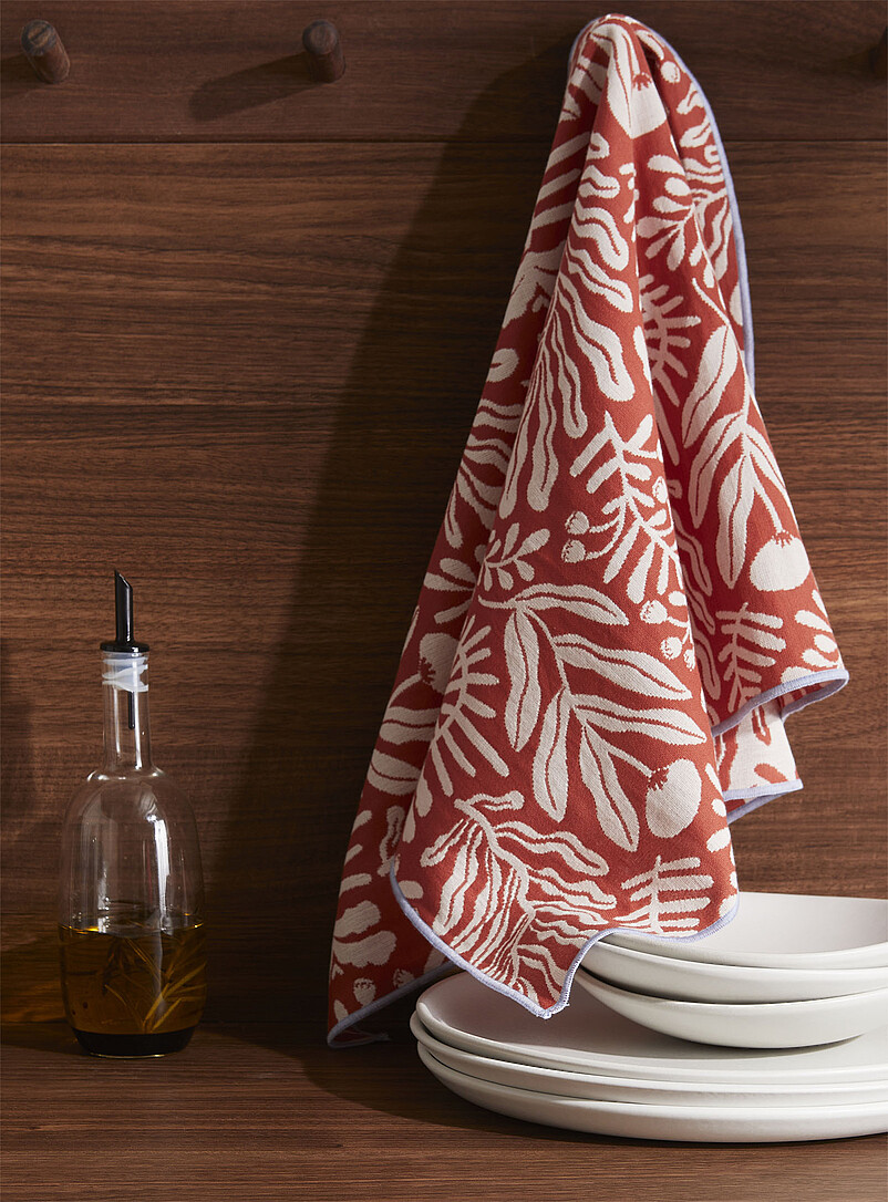 Retro Nature Jacquard Tea Towel
