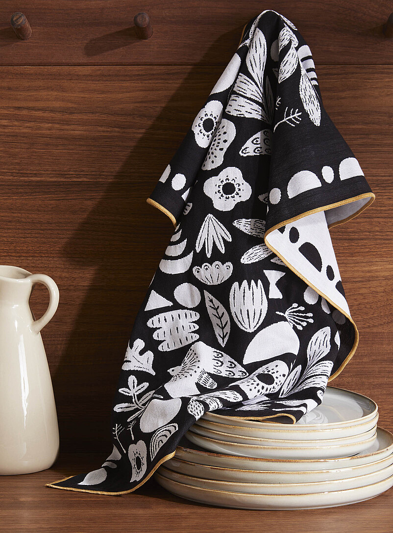Retro Nature Jacquard Tea Towel