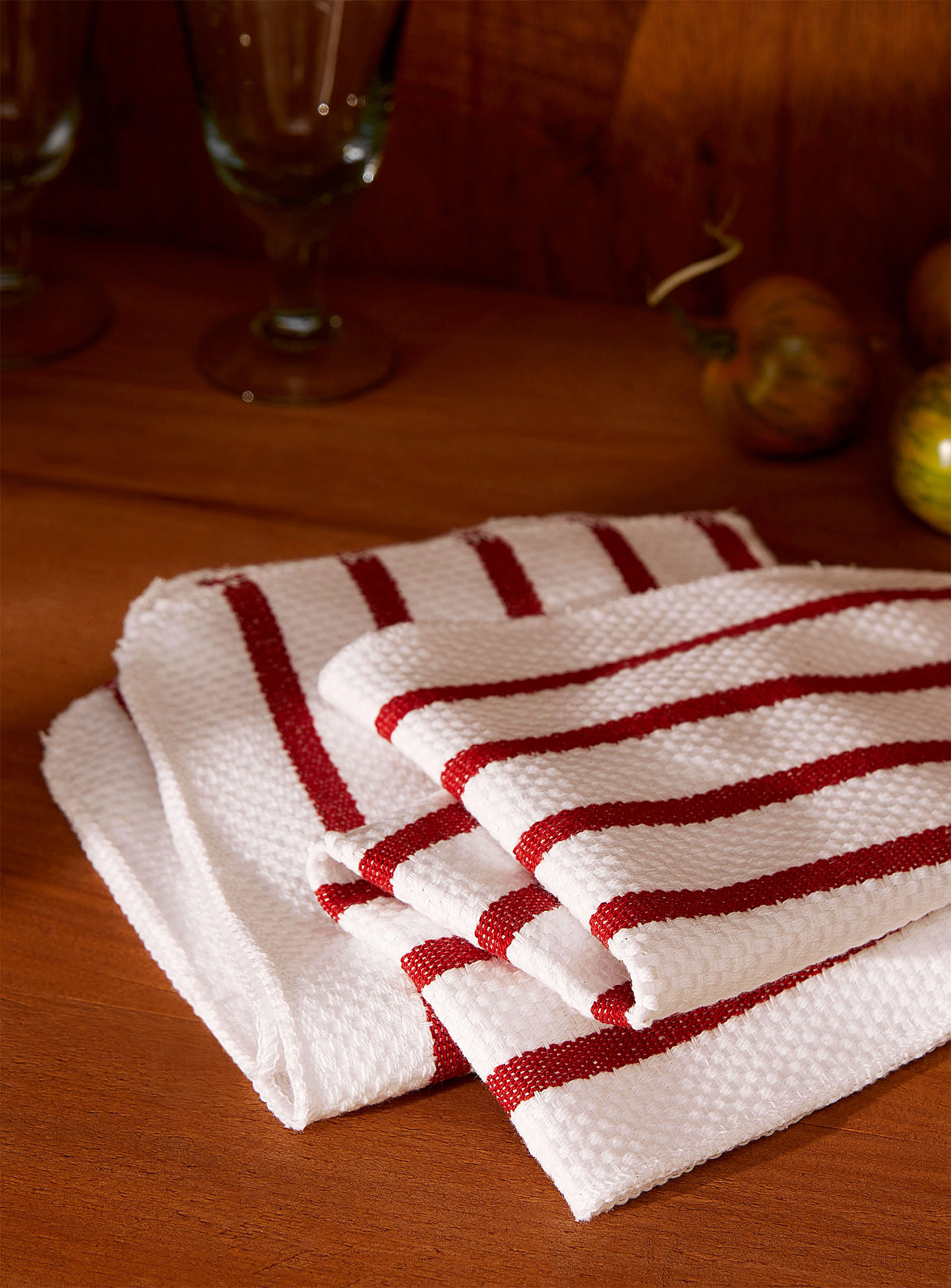 Striped kitchen towels (set of 2)