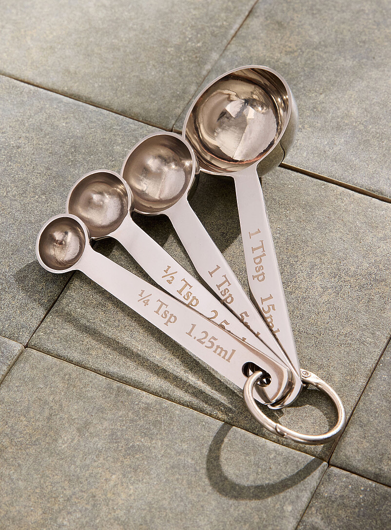 Stainless-steel measuring spoons Set of 4 product image 2