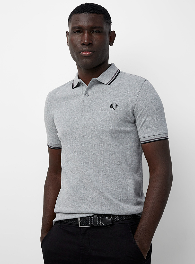 Fred Perry: Le polo piqué Perry Gris pour homme