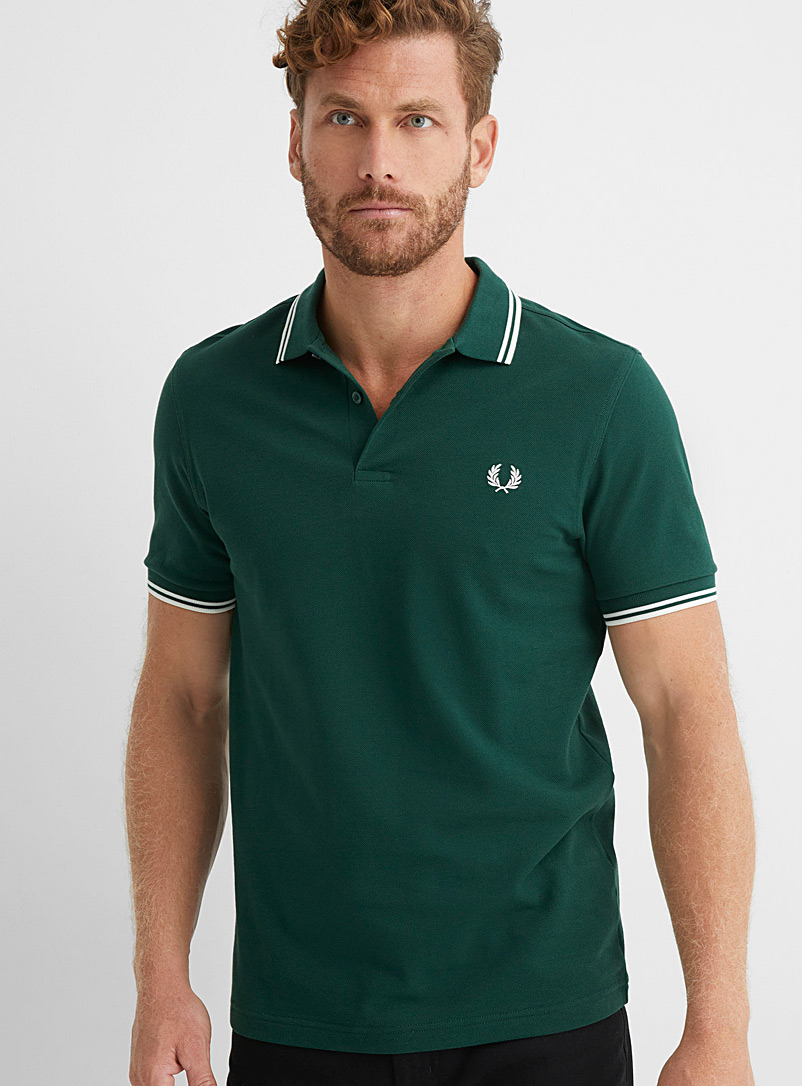 Fred Perry Bottle Green Perry logo polo for men