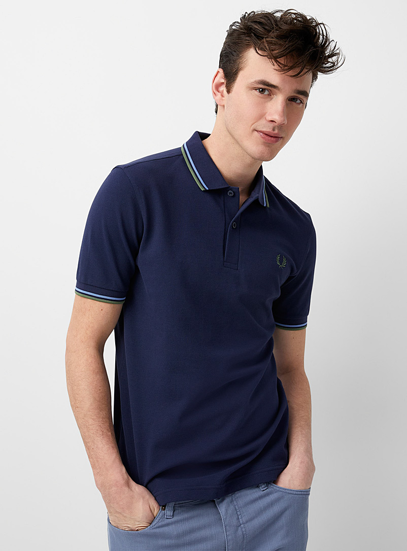 Fred Perry: Le polo piqué Perry Charbon pour homme