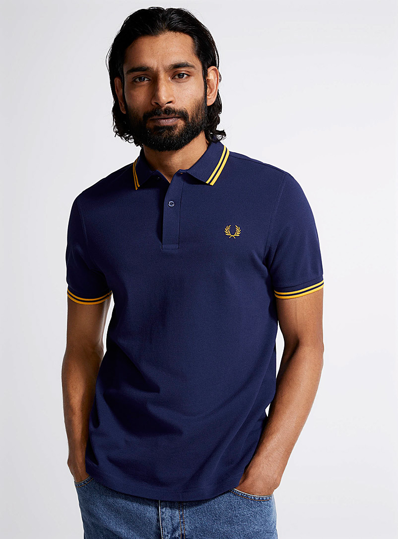Fred Perry Dark Blue Perry piqué polo for men