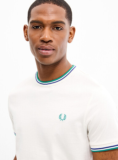 Ribbed trim T-shirt