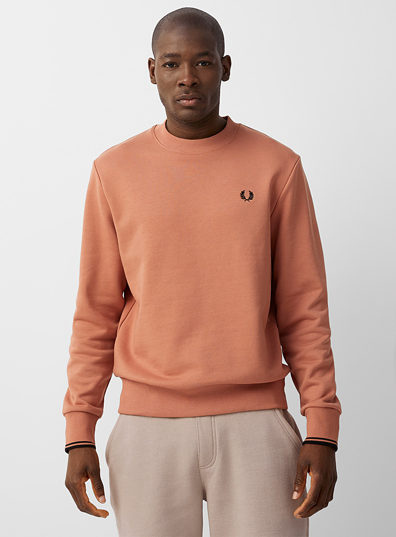 Fred Perry Copper Embroidered emblem sweatshirt for men