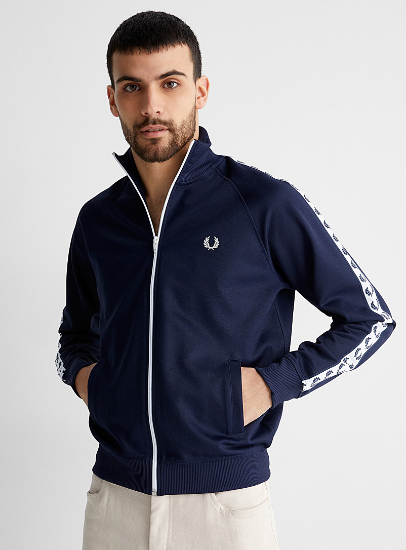 Fred Perry Blue Logo band track jacket for men