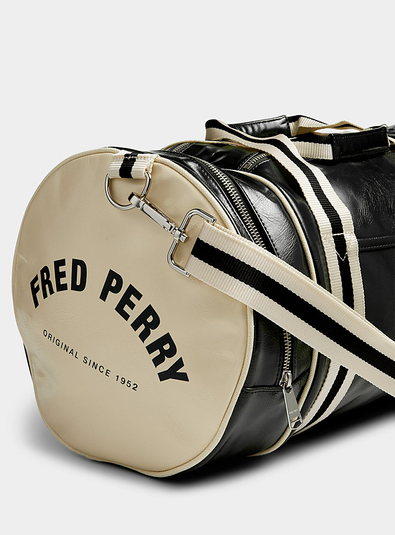 Two-tone faux-leather duffle bag product image 2