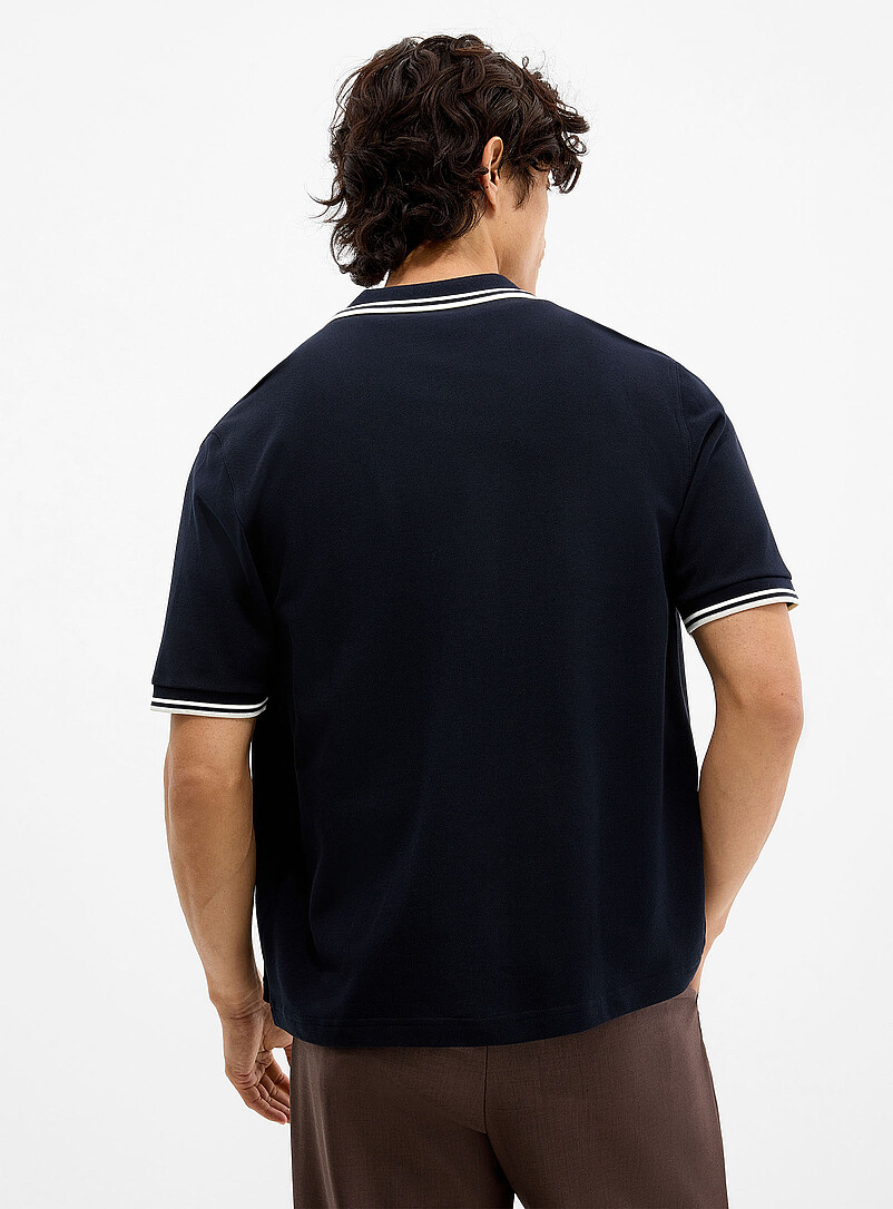 Piqué buttoned polo product image 3