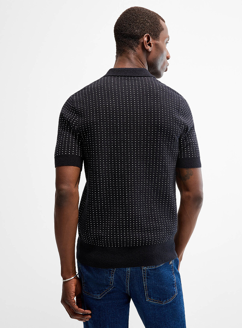 Polka dot terry polo product image 3