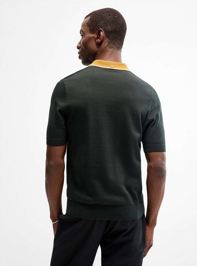 Twisted cable two-tone polo product image 3