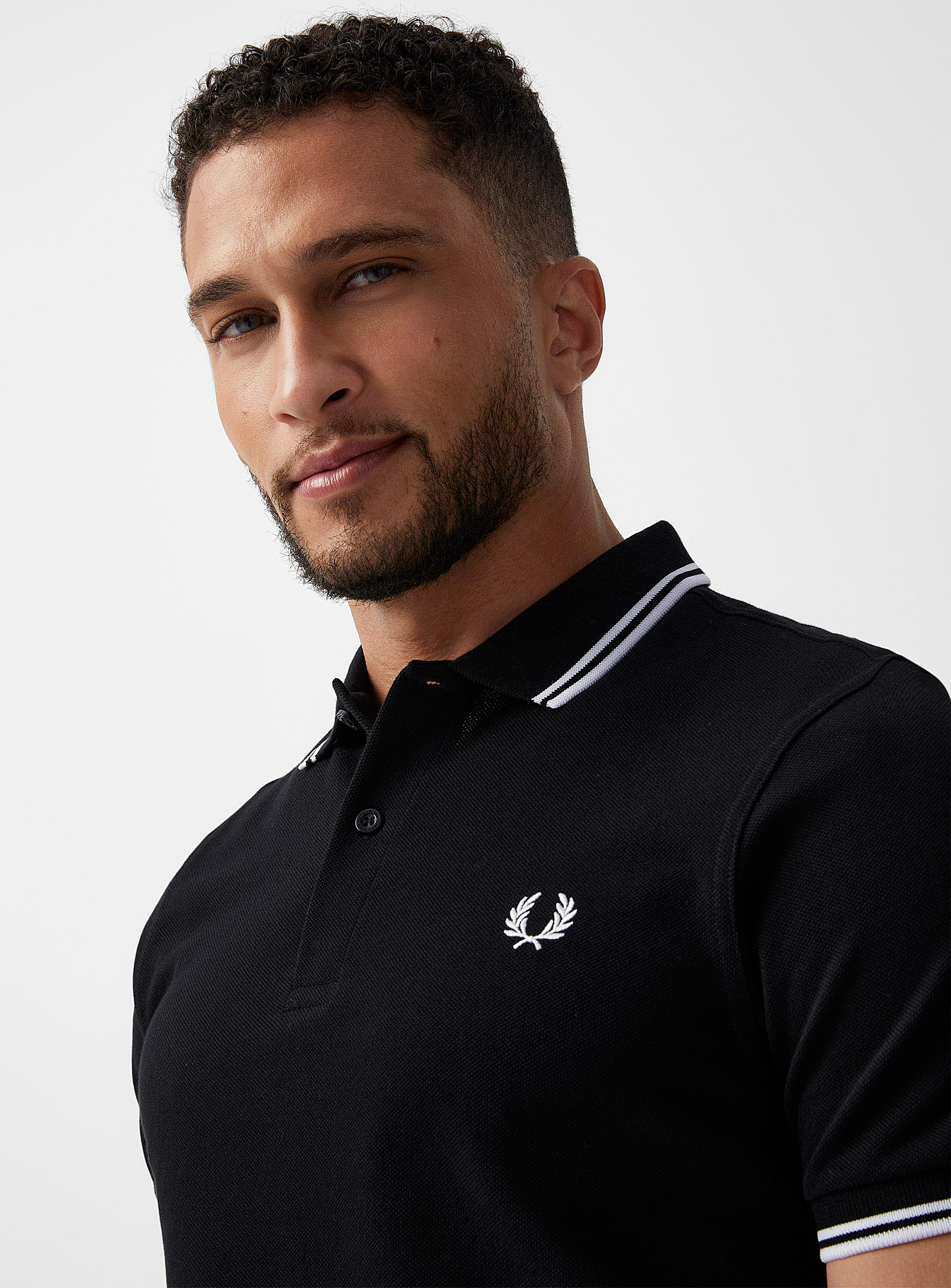 Fred Perry Perry Logo Polo In Oxford