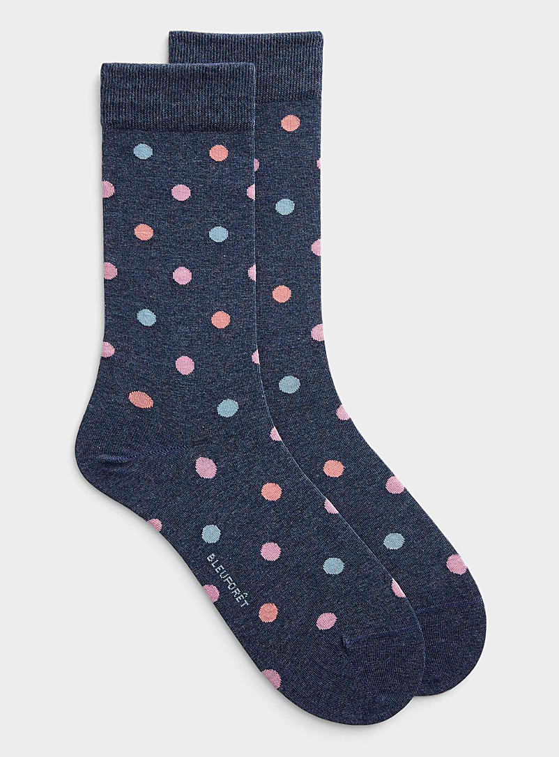 Bleuforêt Assorted Colourful dot sock for men