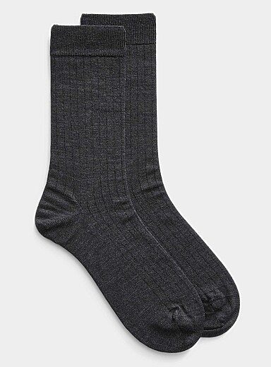 La chaussette laine m&eacute;rinos fines c&ocirc;tes